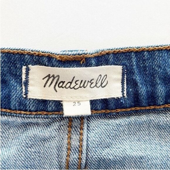 Madewell Rigid Denim A-Line Mini Skirt Pieced Edition - Picture 9 of 12